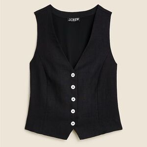 Jcrew Linen Vest
